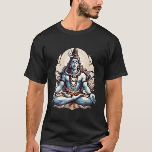 Camiseta Senhor Shiva Meditação Deidade Mitologia Hindu Rel