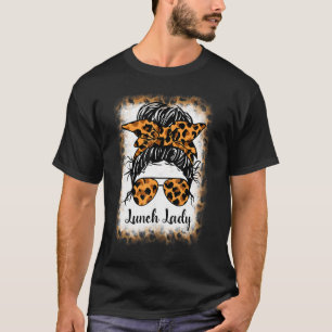 Camiseta Senhora Almoço Leopardo Descolorido Coque Desarrum