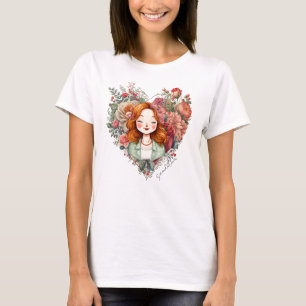 Camiseta Senhora Bonito Floral Personalizada
