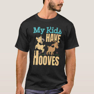 Camiseta Senhora Cabra Mamãe Farmer Pai Bonita Meus Filhos
