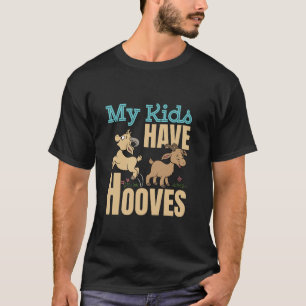 Camiseta Senhora Cabra Mamãe Farmer Pai Bonita Meus Filhos