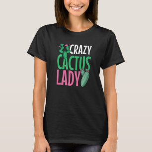 Camiseta Senhora Cacto Louco Planta do Deserto Suculentas