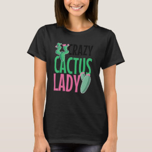 Camiseta Senhora Cacto Louco  Planta do Deserto Suculentas 