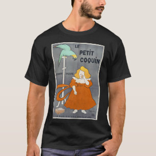 Camiseta Senhora Cappiello Francesa Comendo Ostra Frutos do