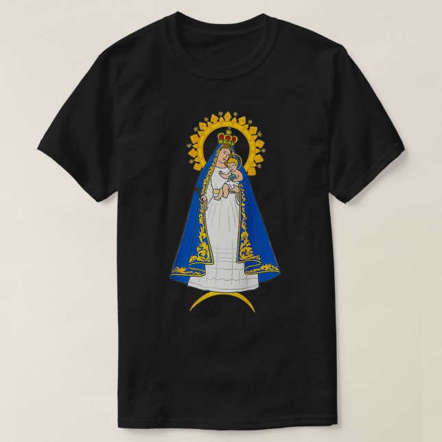 Camiseta Senhora Caridade Senora de la Caridad del Cobre (Frente do Design)