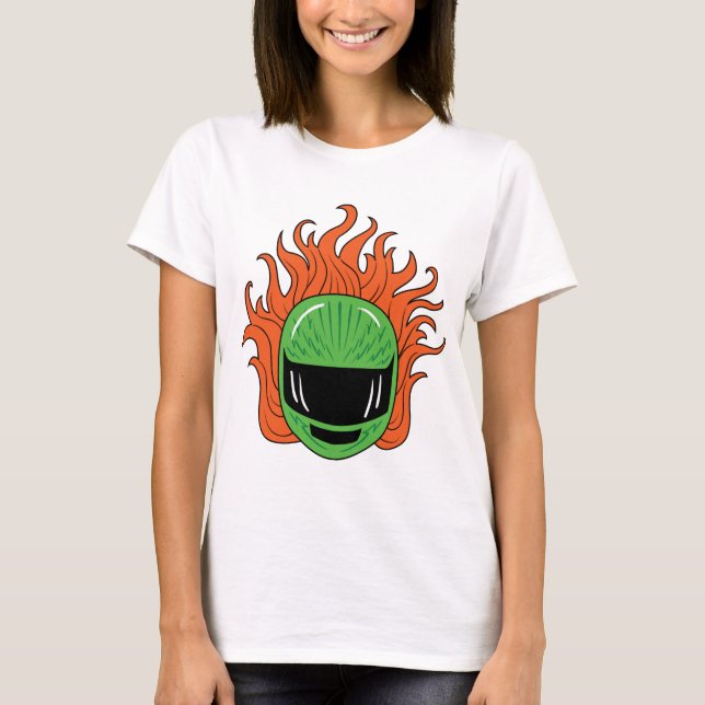 Camiseta Senhora Cavaleiro - verde (Frente)