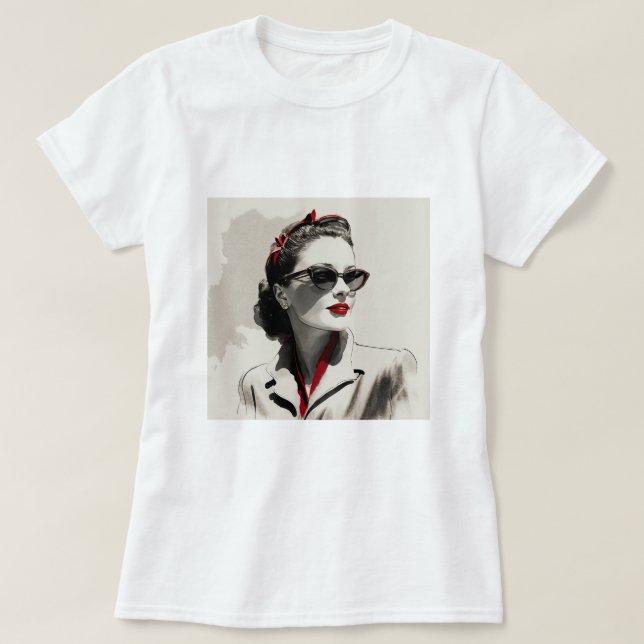 Camiseta Senhora Clássica no Teto dos Maus (Frente do Design)