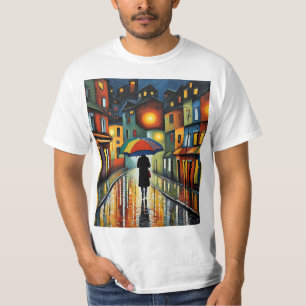 Camiseta Senhora com guarda-chuva 1