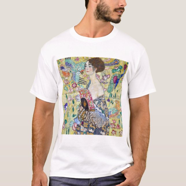 Camiseta Senhora com ventilador, Gustav Klimt (Frente)