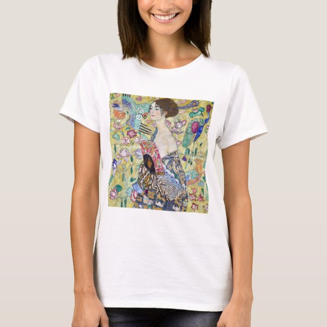 Camiseta Senhora com ventilador, Gustav Klimt (Frente)