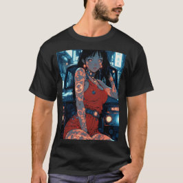 Camiseta Senhora de anime