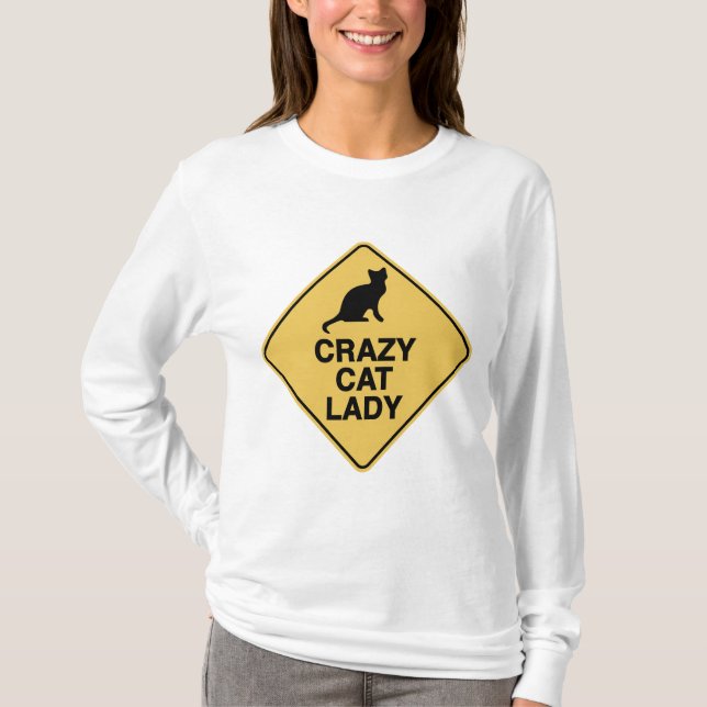 Camiseta Senhora de Gato Louca (Frente)