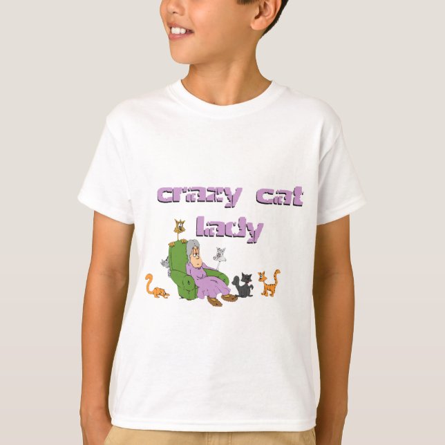 Camiseta Senhora de Gato Louca (Frente)