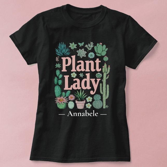 Camiseta Senhora de Planta Personalizada (Criador carregado)