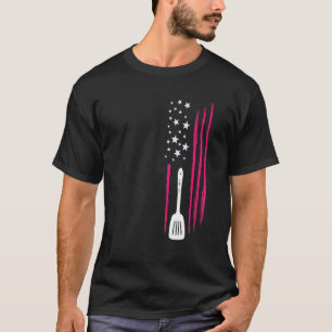 Camiseta Senhora do Almoço Bandeira dos EUA Com Gráfico Equ