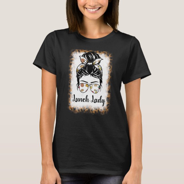 Camiseta Senhora do almoço de Leopardo Encantada Lady Messy (Frente)
