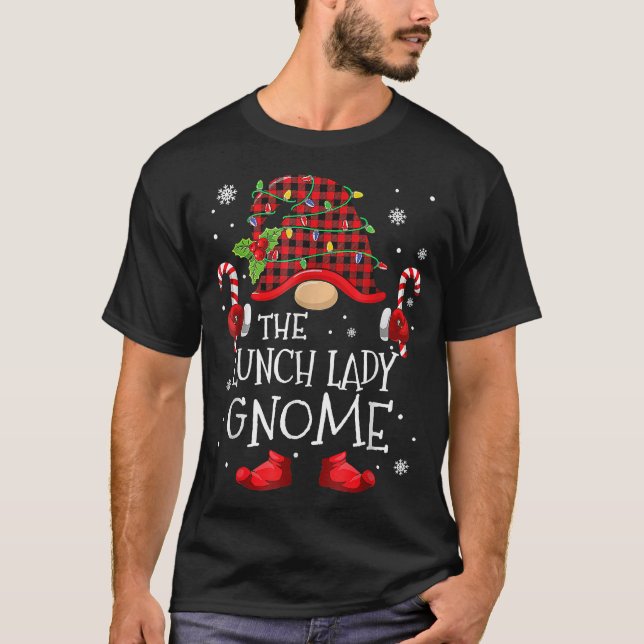 Camiseta Senhora do Almoço Gnome Buffalo Xadrez Correspondê (Frente)