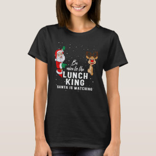 Camiseta Senhora do Almoço Simpática com o Rei do Almoço Sa
