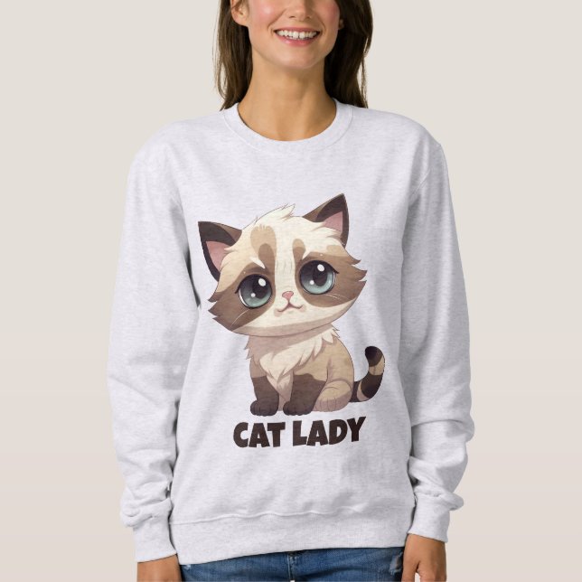 Camiseta Senhora do gato - (Frente)