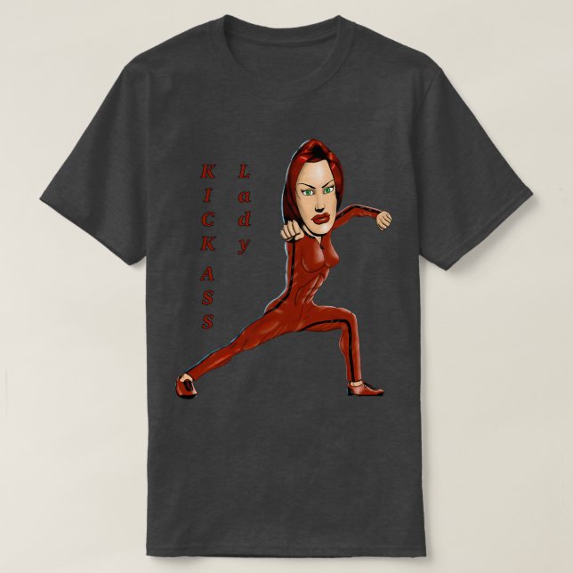 Camiseta Senhora do Kickass (Frente do Design)