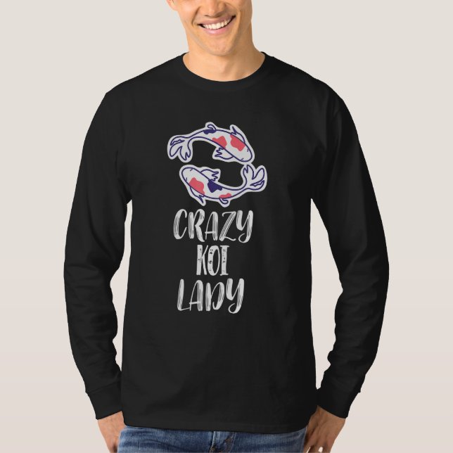 Camiseta Senhora do Koi louca - Peixe Koi (Frente)