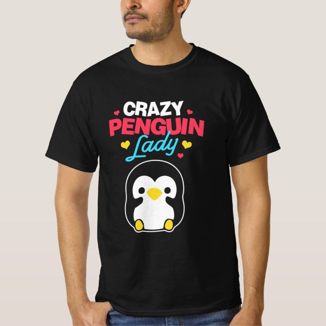 Camiseta Senhora do Pinguim Louca (Frente)