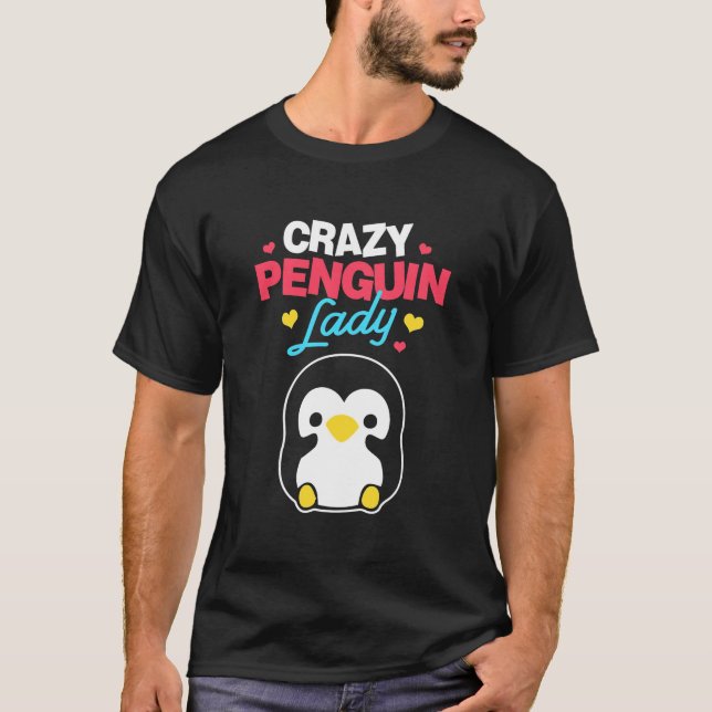 Camiseta Senhora do Pinguim Louca (Frente)