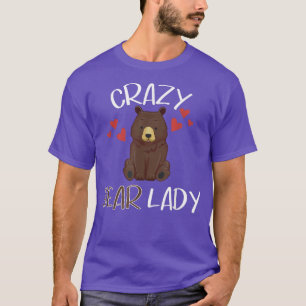 Camiseta Senhora do Urso Louca - Urso Engraçado e legal