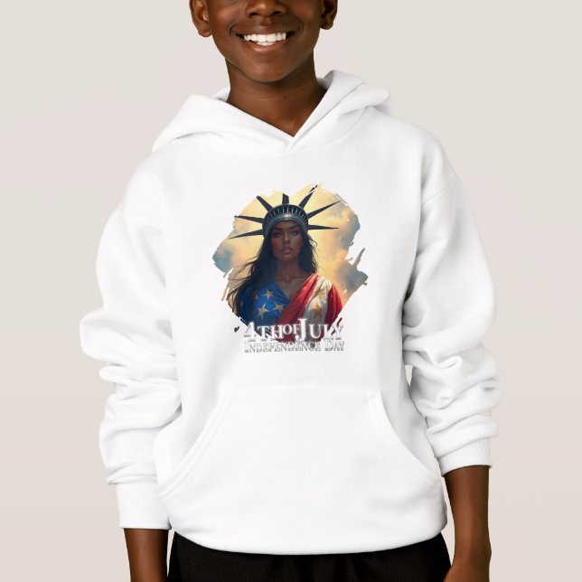Camiseta Senhora Liberdade Reimaginada – Uma Nova Face da L (Frente)