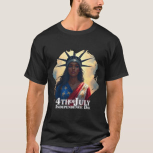 Camiseta Senhora Liberdade Reimaginada – Uma Nova Face da L