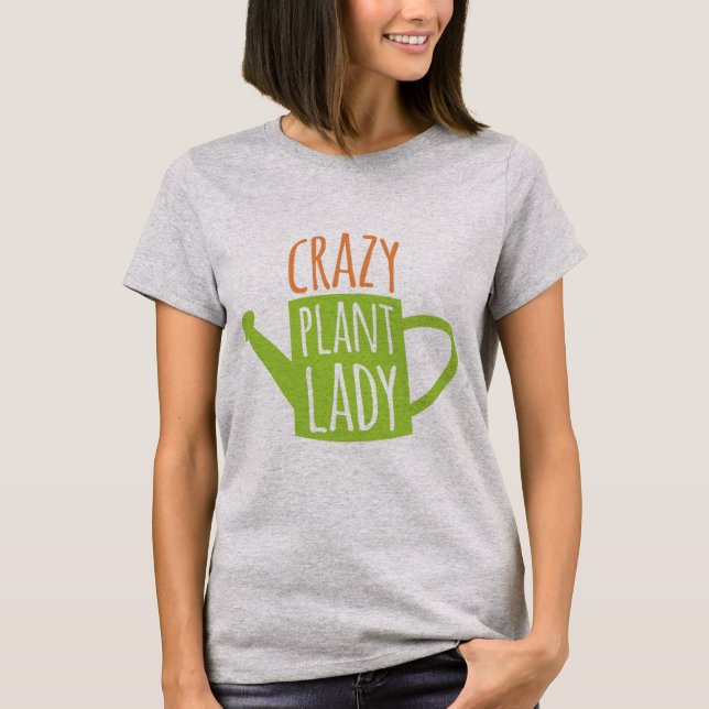 Camiseta Senhora louca da planta (Frente)