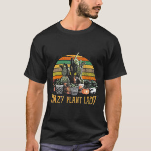 Camiseta Senhora Louca das Plantas Jardinagem