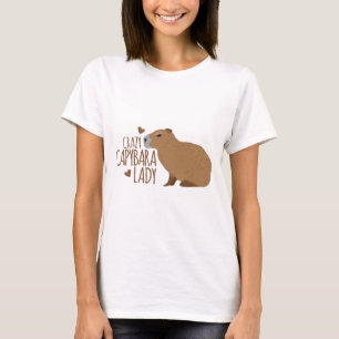 Camiseta senhora louca do capybara