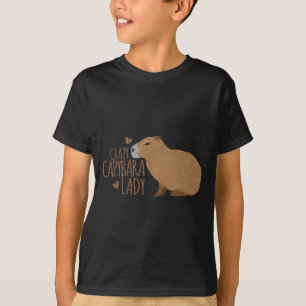 Camiseta senhora louca do capybara