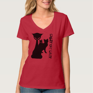 Camiseta Senhora louca do gato