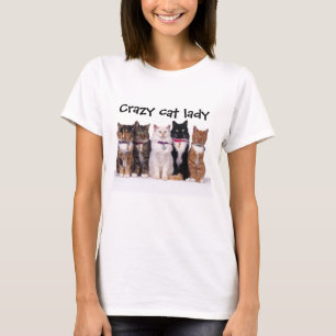 Camiseta Senhora louca do gato