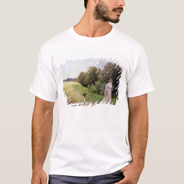 Camiseta Senhora na leitura branca (Frente)