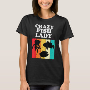 Camiseta Senhora Peixe Louco Aquário de Água Salgada Aquari