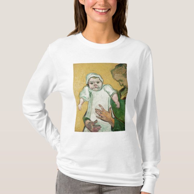 Camiseta Senhora Roulin e seu bebê de Vincent van Gogh | (Frente)