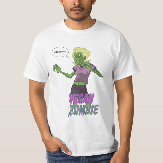 Camiseta Senhora Vegan Zombi (Frente)