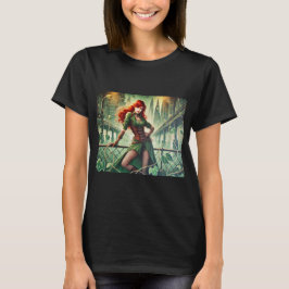 Camiseta Senhora verde