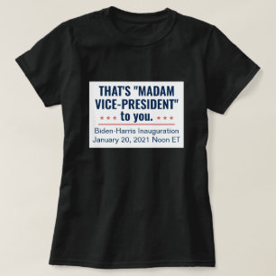 Camiseta Senhora Vice-Presidente Kamala Harris Biden 2021