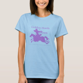 Camiseta Senhoras Arcos de Cavalo Ouro T