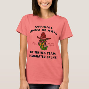 Camiseta Senhoras bêbedas designadas Mayo de Cinco de