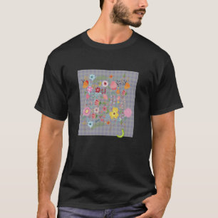 Camiseta SENHORAS BOHO FLORAL Aquarela BOTÂNICA FLORES CA