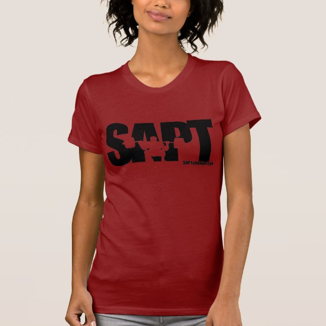 Camiseta Senhoras clássicas T de SAPT (Frente)