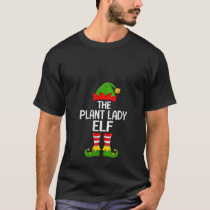 Camiseta Senhoras Dama das Plantas Elfa Natal Família Corre