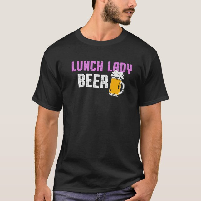 Camiseta Senhoras de Comida da escola de almoço (Frente)
