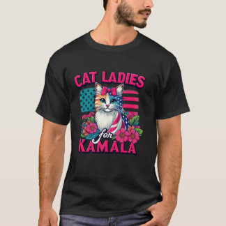 Camiseta Senhoras de Gato para Camala T Shirt