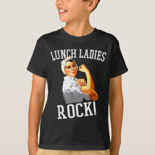 Camiseta Senhoras do Almoço Retro Rock Funcionária da Cafet